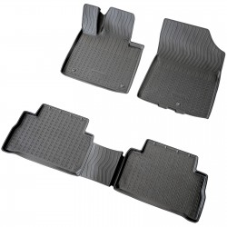 Set de 5 covorase cauciuc 3D stil tavita premium pentru Hyundai Santa Fe din 2020-2024