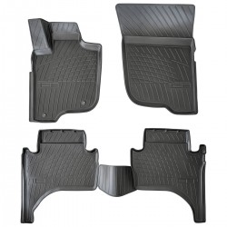 Set de 5 covorase cauciuc 3D stil tavita premium pentru Mitsubishi L200 V din 2015-2023