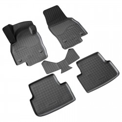 Set de 5 covorase cauciuc 3D stil tavita premium pentru VW Polo VI din 2017, VW Taigo din 2021