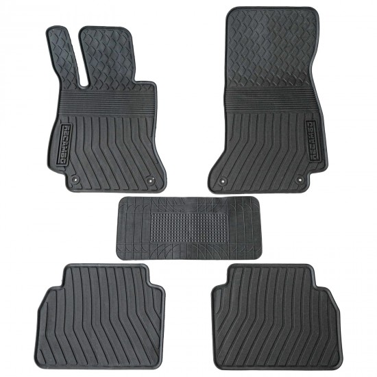 Set de 5 covorase cauciuc 3D premium pentru Mercedes E-Class W213, S213, All-Terrain X213 din 2016