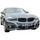 Set de 2 ornamente V-BRACE grile bara fata pentru BMW X3 F25 din 2010-2017, X4 F26 din 2014-2018 Negru
