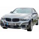 Set de 2 ornamente V-BRACE grile bara fata pentru BMW X3 F25 din 2010-2017, X4 F26 din 2014-2018 Negru