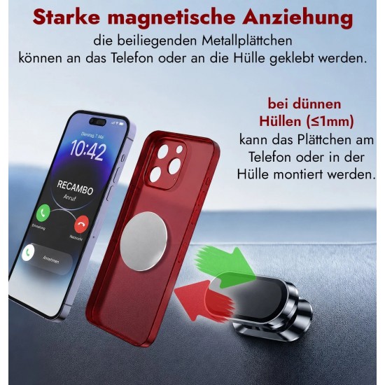 Suport de Telefon pentru Masina sau Casa cu Magnet Puternic, Autoadeziv, pentru SmartPhone sau Tableta, Reglabil, Premium