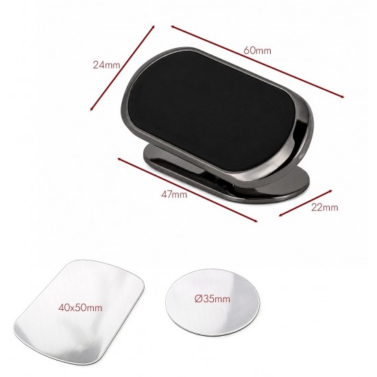 Suport de Telefon pentru Masina sau Casa cu Magnet Puternic, Autoadeziv, pentru SmartPhone sau Tableta, Reglabil, Premium