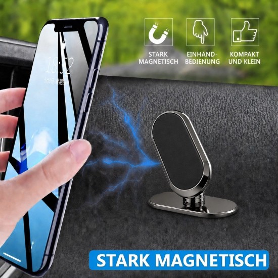 Suport de Telefon pentru Masina sau Casa cu Magnet Puternic, Autoadeziv, pentru SmartPhone sau Tableta, Reglabil, Premium