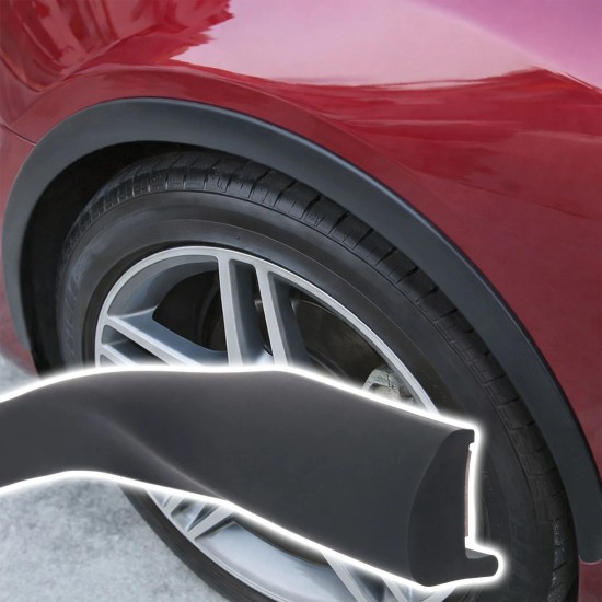 Set de 4 protectii aripi auto universale din cauciuc premium 1, 5 m lungime, latime 1, 9 cm
