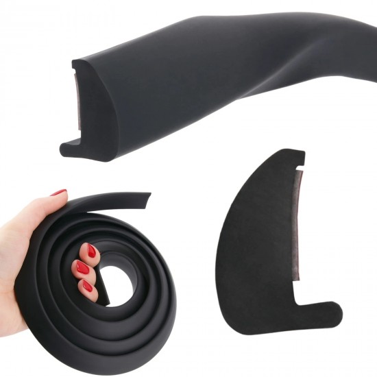 Set de 4 protectii aripi auto universale din cauciuc premium 1, 5 m lungime, latime 1, 9 cm