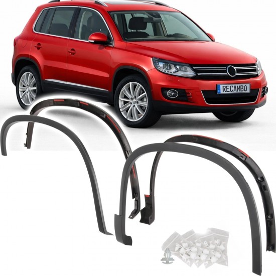 Set de 4 protectii/overfendere aripi pentru VW Tiguan I 5N Facelift din 2011-2018