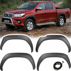 Set de 4 protectii/overfendere aripi pentru Toyota Hilux 8 Revo din 2015-2020