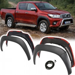 Set de 4 protectii/overfendere aripi pentru Toyota Hilux 8 Revo din 2015-2020