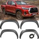 Set de 4 protectii/overfendere aripi pentru Toyota Hilux 8 Revo din 2020-2025