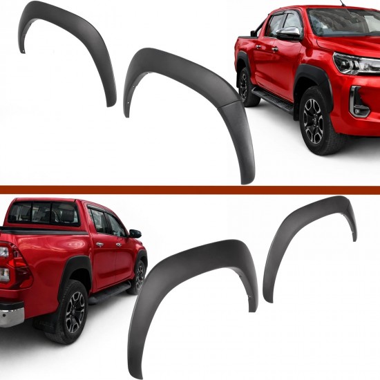 Set de 4 protectii/overfendere aripi pentru Toyota Hilux 8 Revo din 2020-2025