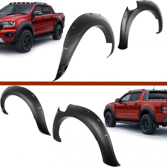 Set de 4 protectii/overfendere aripi pentru Ford Ranger T8 din 2019-2022