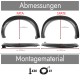 Set de 4 protectii/overfendere aripi pentru Ford Ranger T9 din 2022