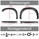 Set de 4 protectii/overfendere aripi pentru Dodge Ram 1500 din 2009-2018