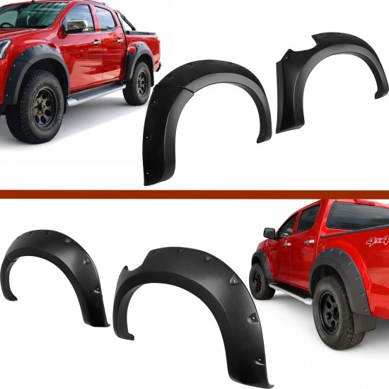 Set de 4 protectii/overfendere aripi pentru Isuzu D-Max din 2012-2020