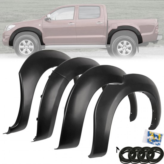 Set de 4 protectii/overfendere aripi pentru Toyota Hilux 7 Vigo din 2005-2015