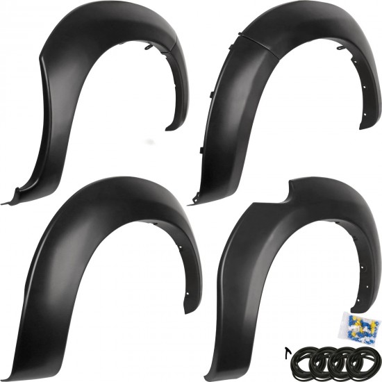 Set de 4 protectii/overfendere aripi pentru Toyota Hilux 7 Vigo din 2005-2015