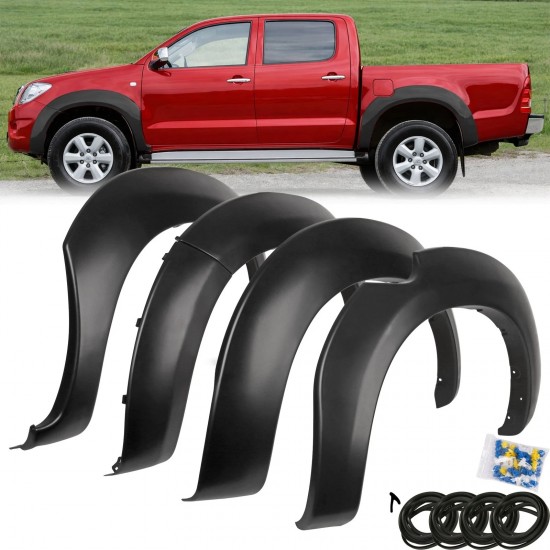 Set de 4 protectii/overfendere aripi pentru Toyota Hilux 7 Vigo din 2005-2015