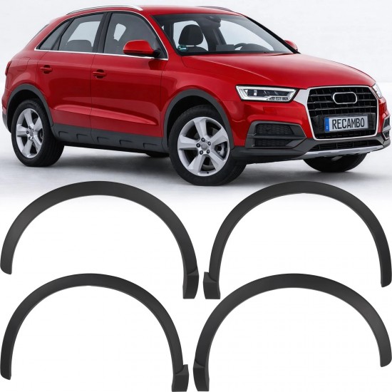 Set de 4 protectii/overfendere aripi pentru Audi Q3 din 2014-2018