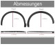Set de 4 protectii/overfendere aripi pentru Audi Q3 din 2014-2018