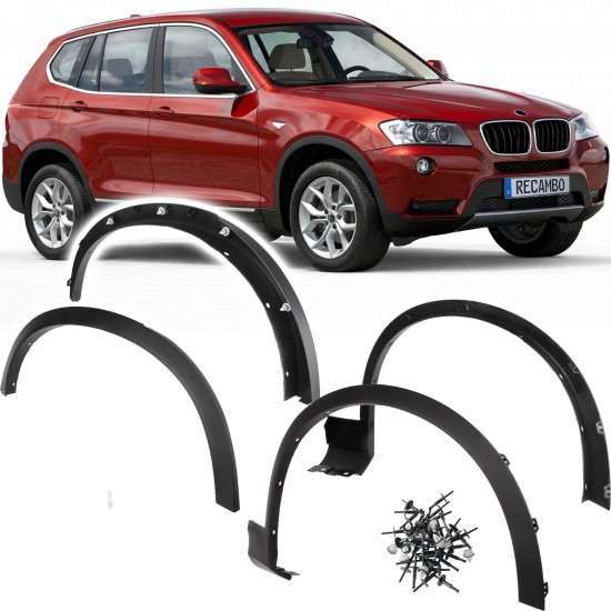  Set de 4 protectii/overfendere aripi pentru BMW X3 F25 din 2010-2017