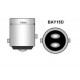 Set de 10 becuri stopuri/frana rosii 21W/ 5W 12V, soclu BAY15D, Limastar