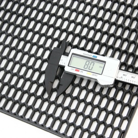 Grila/plasa Tuning din plastic ABS, 120X40 cm, negru, stil fagure
