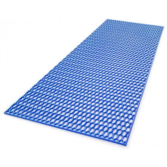 Grila/plasa tuning bara din plastic, 120X40 cm, signal blue/Albastru, stil fagure