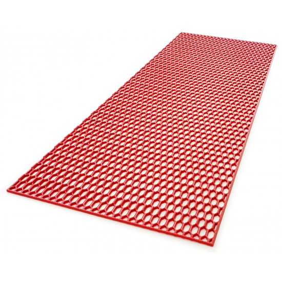 Grila/plasa tuning bara din plastic, 120X40 cm, signa red/rosu, stil fagure