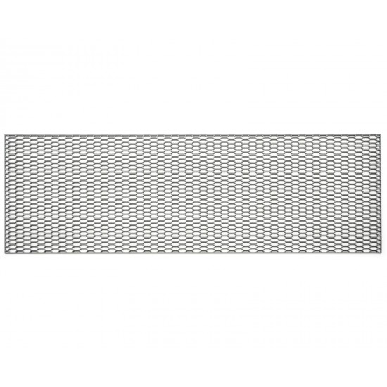 Grila/plasa tuning bara din plastic, 120X40 cm, gri inchis, stil fagure