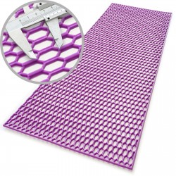 Grila/plasa tuning bara din plastic, 120X40 cm, violet, stil fagure