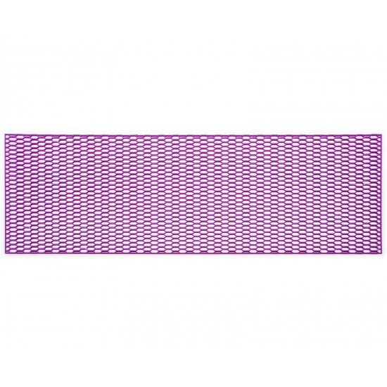 Grila/plasa tuning bara din plastic, 120X40 cm, violet, stil fagure