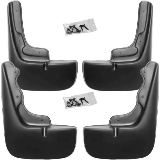 Set 4 Aparatori Noroi Fata+Spate pentru Citroen Jumper III, Peugeot Boxer, Fiat Ducato III, Opel Movano C Cargo, TPE, montaj simplu fara flancuri pe aripa