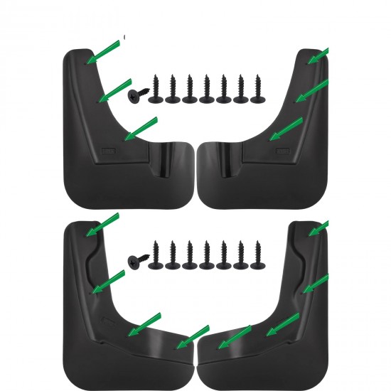 Set de 4 aparatori de noroi fata si spate pentru Nissan X-Trail T32 din 2014-2022