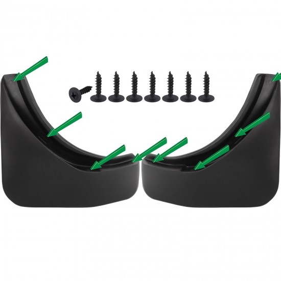 Set de 2 aparatori de noroi spate pentru Dacia Duster I din 2010-2015