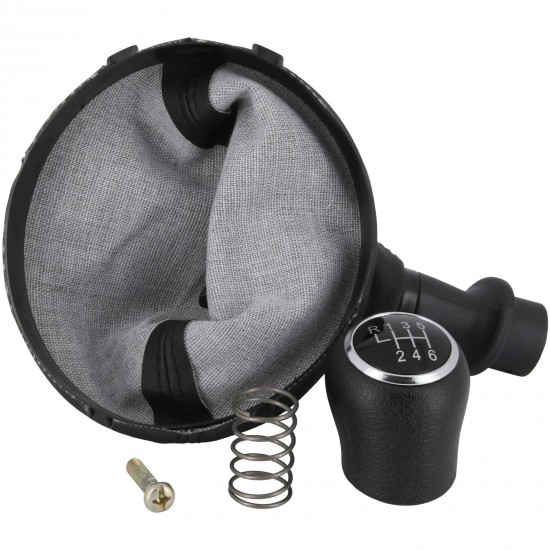Nuca si manson schimbator manual 6 trepte negru pentru VW T5 din 2003-2015