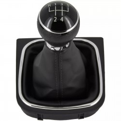 Nuca si manson schimbator manual 5 trepte negru pentru VW Golf 5, 6 2003-2016, Jetta V 2005-2010