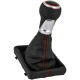 Nuca si manson schimbator manual 6 viteze negru cu rosu pentru Audi A4 B8, A5 85, 8F, Q5 8R