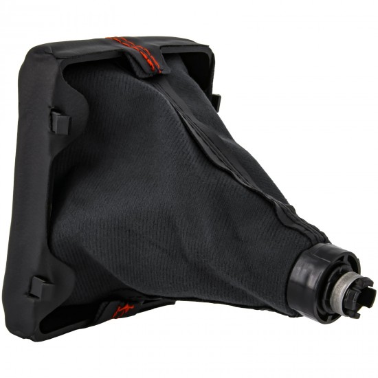 Nuca si manson schimbator manual 6 viteze negru cu rosu pentru Audi A4 B8, A5 85, 8F, Q5 8R