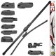 Set de 3 stergatoare premium parbriz si luneta pentru Audi Q5 din 2008-2017 - 600/500 mm si 325 mm