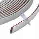 Rola banda gri premium autoadeziva pentru decor, auto 5m x 25mm