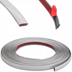 Rola banda gri premium autoadeziva pentru decor, auto 5m x 25mm
