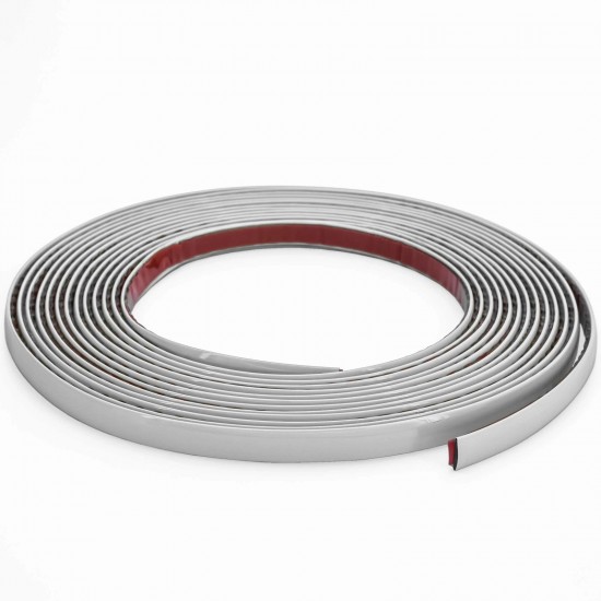 Rola Banda decorativă gri premium autoadezivă pentru decor 5m x 30mm, rezistentă la umezeală