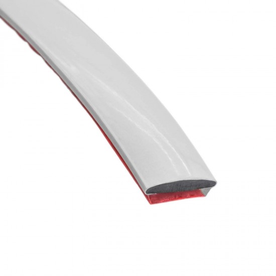 Rola Banda decorativă gri premium autoadezivă pentru decor 5m x 30mm, rezistentă la umezeală
