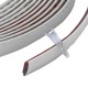 Rola Banda decorativă gri premium autoadezivă pentru decor 5m x 30mm, rezistentă la umezeală
