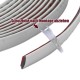 Rola Banda decorativă gri premium autoadezivă pentru decor 5m x 30mm, rezistentă la umezeală
