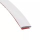 Rola banda alb-gri premium autoadeziva pentru decor, auto 5m x 25mm