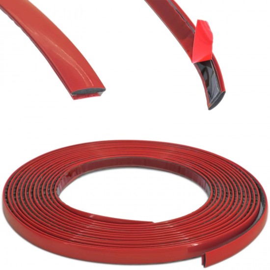 Rola banda rosie premium autoadeziva pentru decor, auto 5m x 30mm